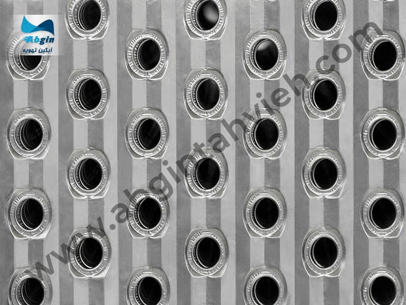 نمای فین در کندانسور هوایی